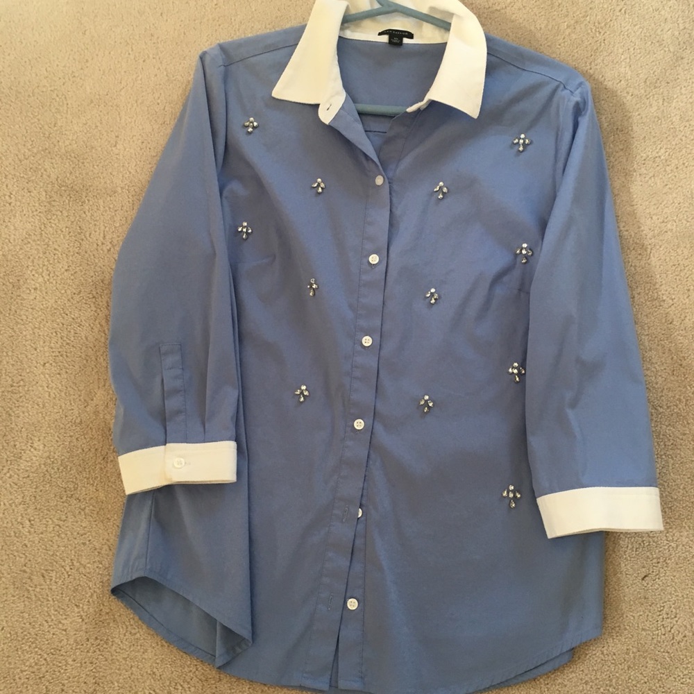 Ann Taylor Embroidered Top